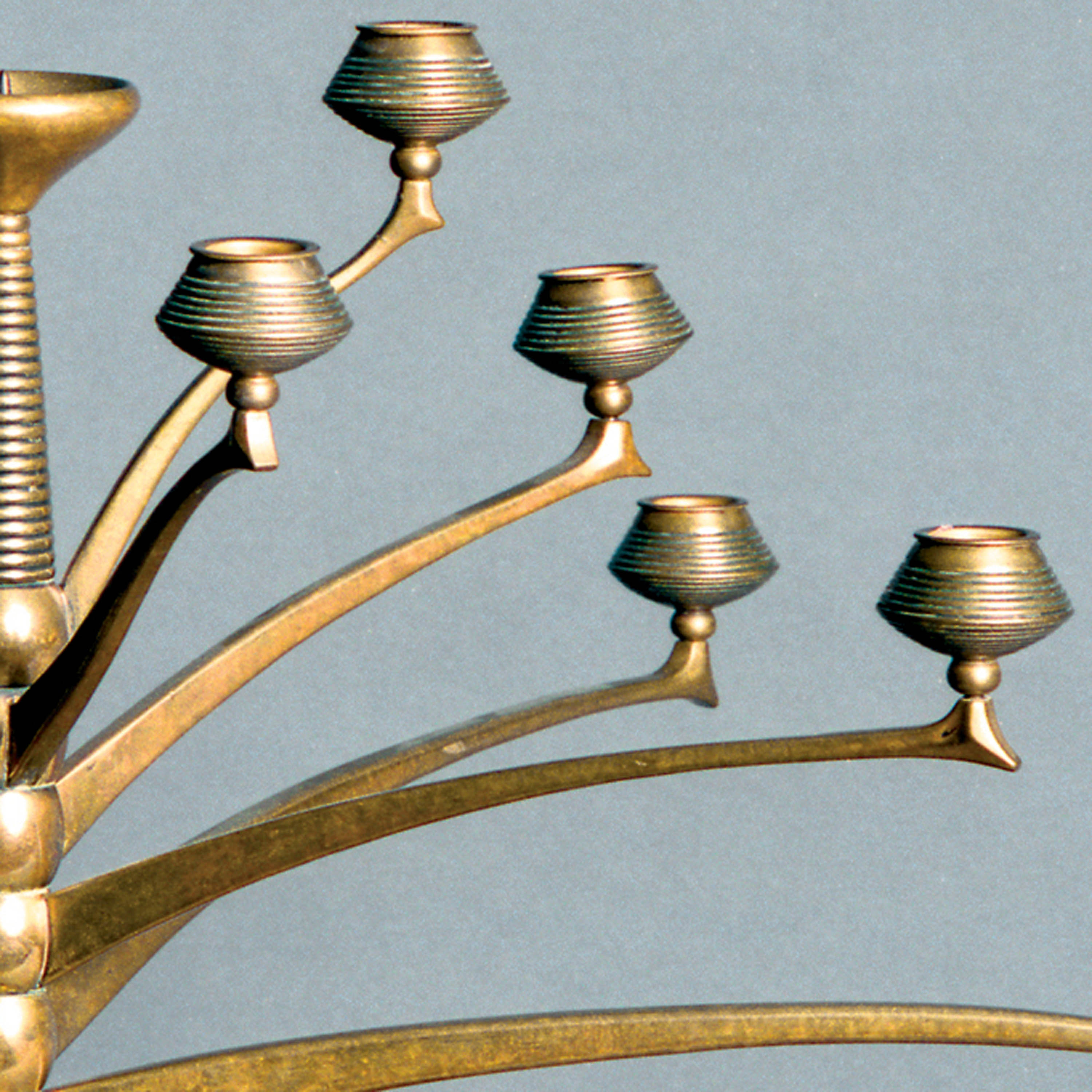 Thirteen light candelabra